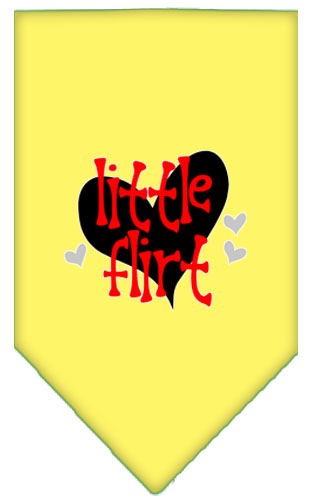 Little Flirt Screen Print Bandana Yellow Small